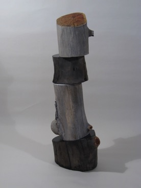 Stacked II Tall
Locust Wood Logs, Wood Filler, Wood Hardener, Paint
17"L. x 11 1/2"W. x 46 3/4"H.
2022